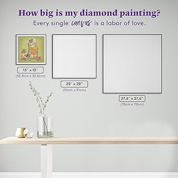 Amazon.com: DIAMOND ART CLUB Making Friends - Kitty Diamond