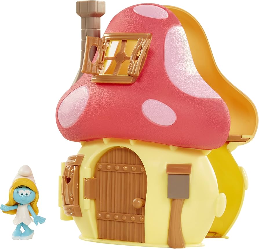Amazon.com: Smurfs The Lost Village Movie Mushroom House Playset