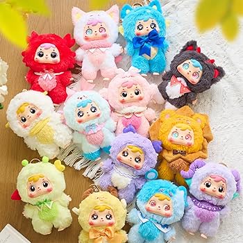 Amazon.co.jp: 12星座｜22cm 可愛いアニメ風ぬいぐるみキーホルダー