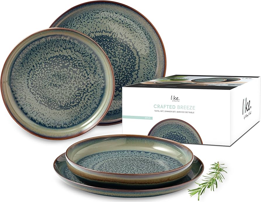 Amazon.com | like. by Villeroy & Boch Crafted Breeze plate set, 4