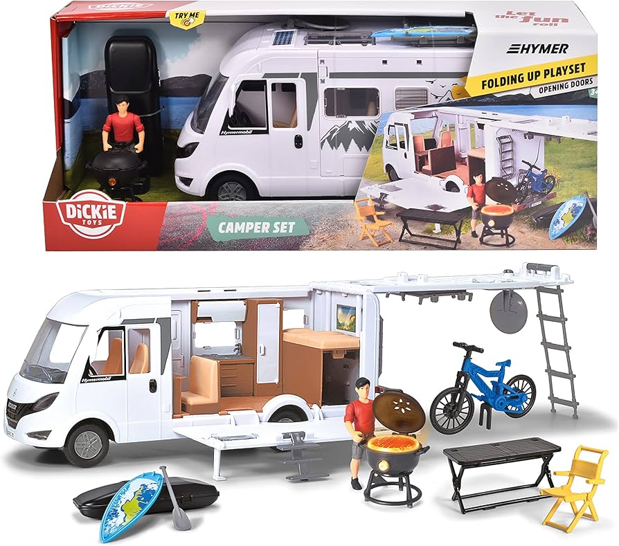 Amazon.com: Dickie Toys Camper Toy with Hymer License, Opening