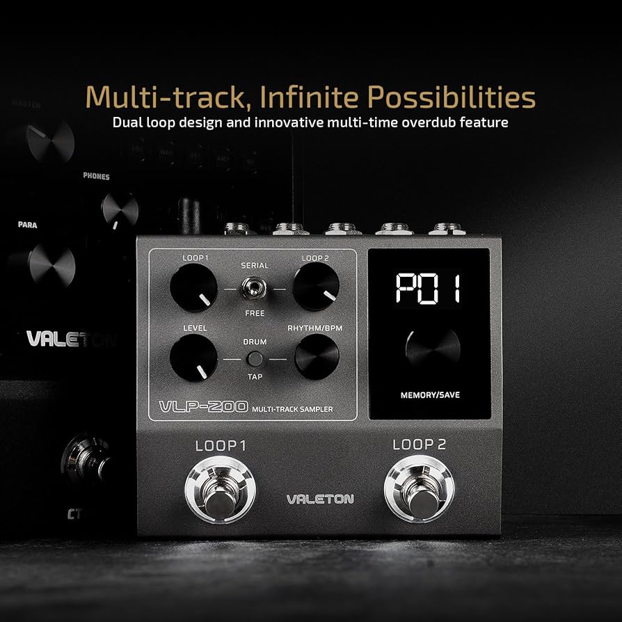Amazon.com: VALETON Looper Pedal Dual Track Stereo Looper for