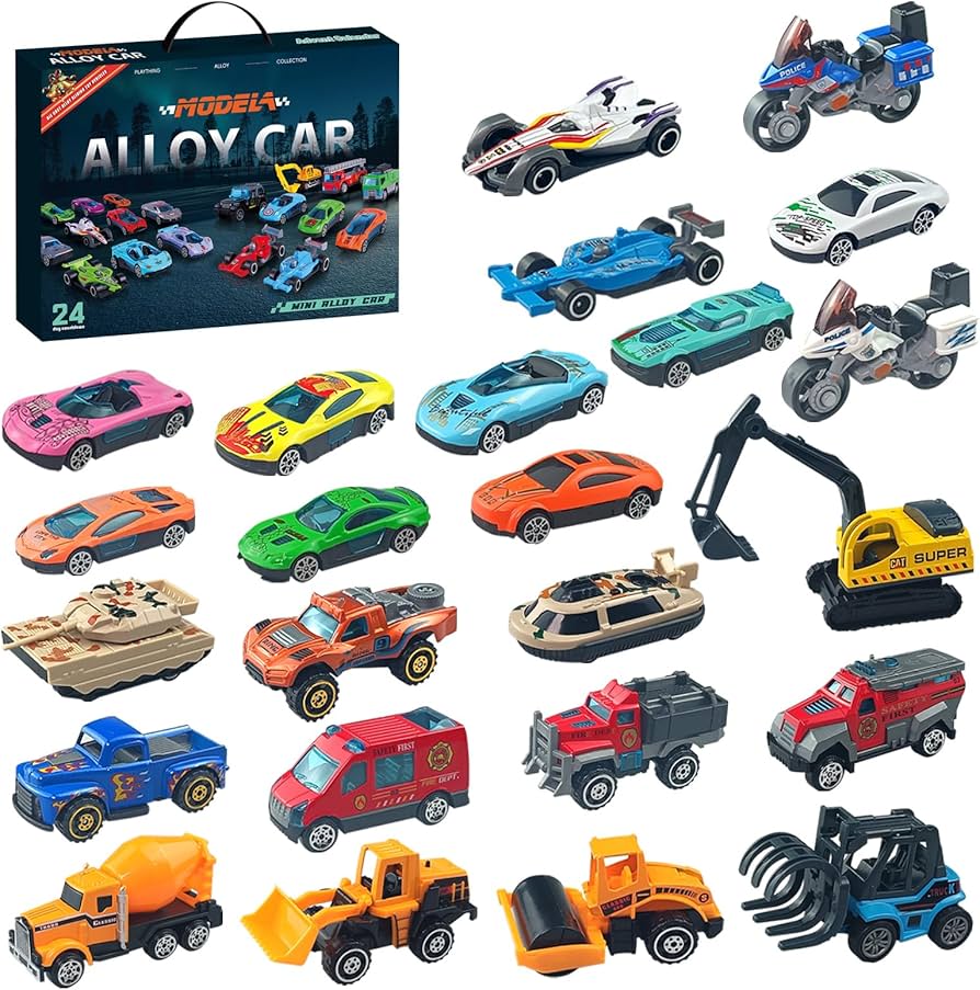 Amazon.com: Advent Calendar 2025 for Kids Alloy Car Engineering