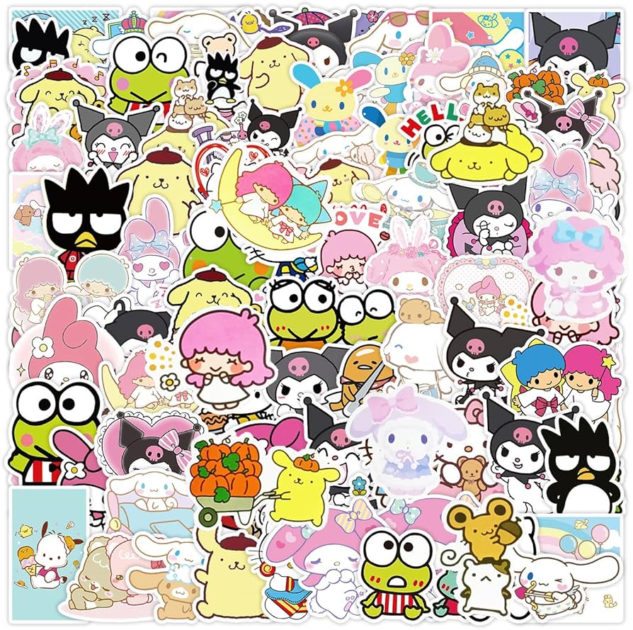 Amazon.co.jp: 100枚 漫画アニメーションステッカーセット 可愛い