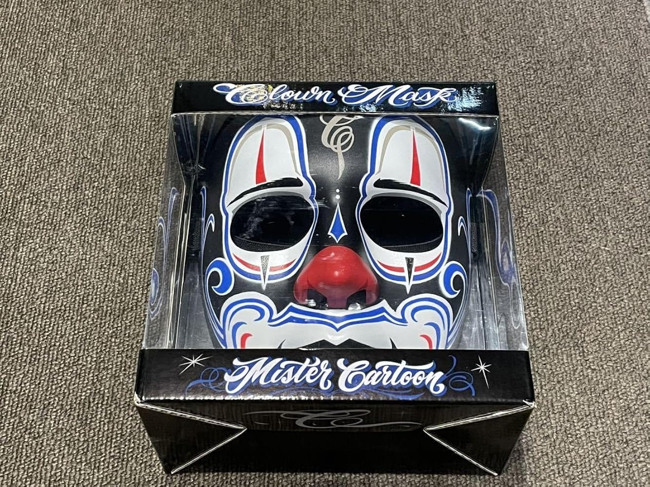Amazon.co.jp: MISTER CARTOON CLOWN MASK BLACK & BLUE Mr. Cartoon