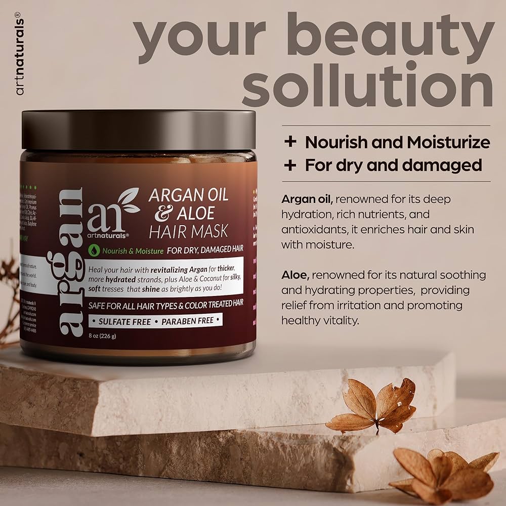 Amazon.com: Artnaturals Argan Hair Mask Conditioner - (8 Oz/226g