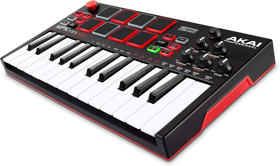 Teclado AKAI Professional MPK Mini Play, preto : Amazon.com.br
