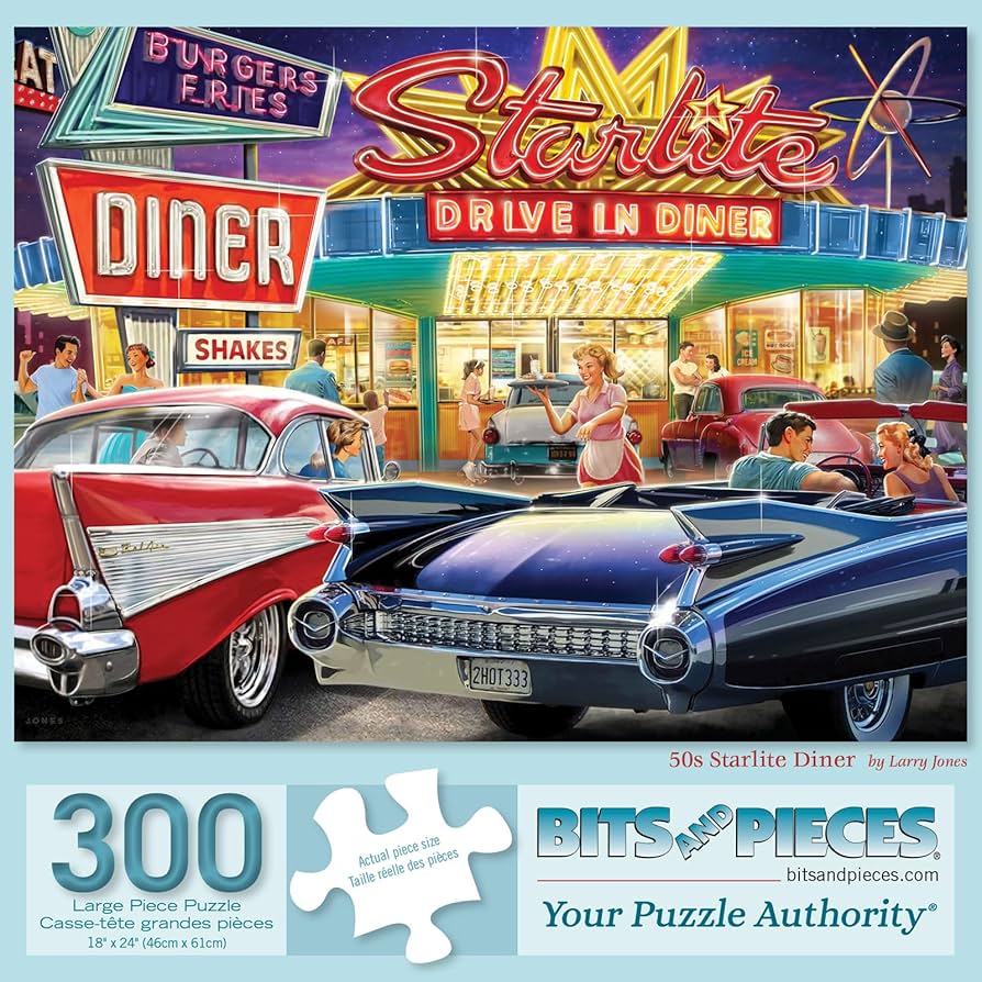Amazon.com: Bits and Pieces – Large 300 Piece Jigsaw Puzzle for