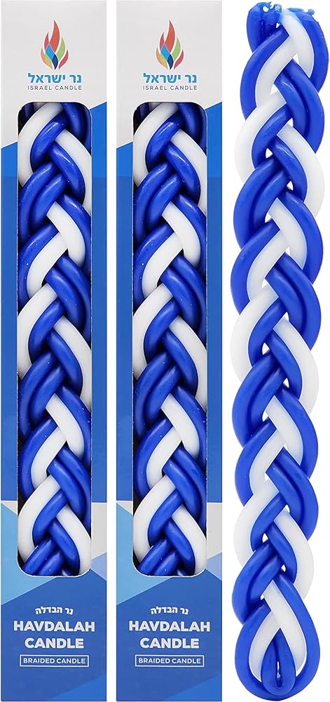Amazon.com: The Dreidel Company 2-Pack Havdalah Candle Handcrafted