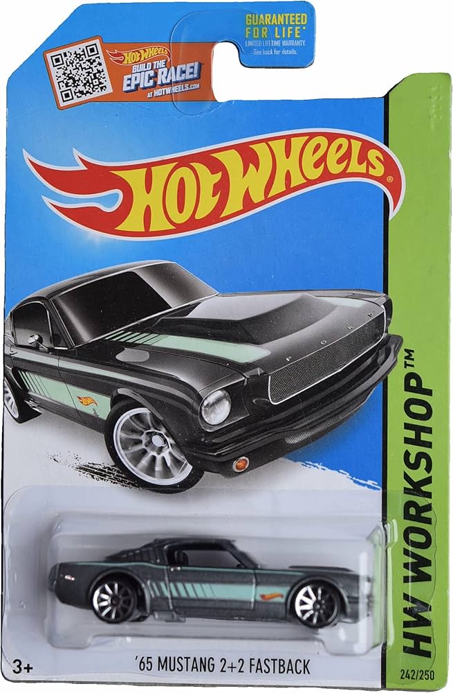 Amazon.com: Hot Wheels '65 Mustang 2+2 Fastback, Workshop 242/250