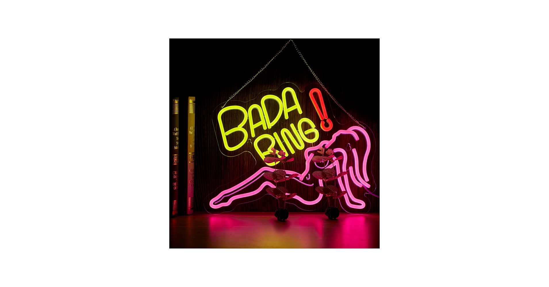 Bada Bing Neon Girl Sign for Wall Decor Lady Led Light for Bedroom