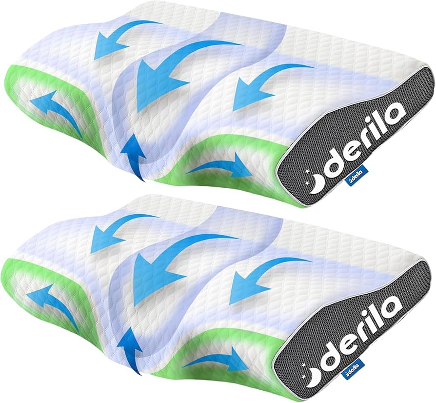 Amazon｜Derila (デリラ) 頚椎クイーンサイズ 睡眠用枕 - 首と肩の痛み