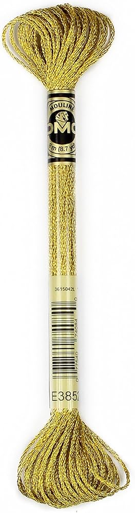 Amazon.com: DMC Metallic Embroidery Floss 8.7yds Dark Gold : Arts