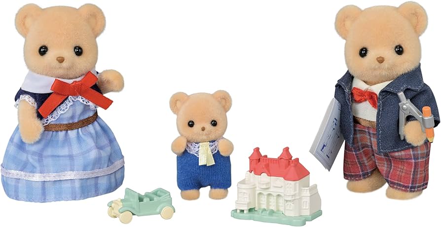 Amazon | シルバニアファミリー 人形 【 ビスケットクマファミリー