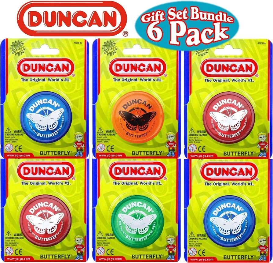 Amazon.com: Duncan Yo-Yo Butterfly Gift Set Bundle - 6 Pack
