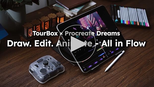 Amazon.com: TOUR BOX Elite Plus - iPad Drawing Bluetooth