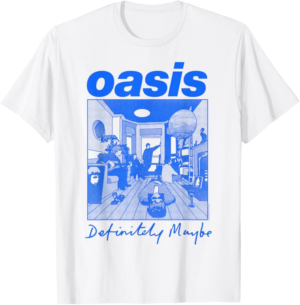 Amazon | Oasis – Definitely Maybe Illustration Tシャツ | Tシャツ