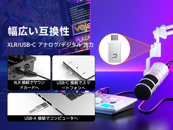Amazon.co.jp: 【COMICA 2025革新登場】ワイヤレスダイナミックマイク