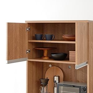 Amazon｜LOWYA ロウヤ 食器棚 電子レンジ台 キッチンボードボード