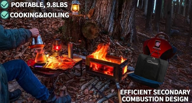 Amazon.com: DANCHEL OUTDOOR HS6 Collapsible Hot Tent Stove 304