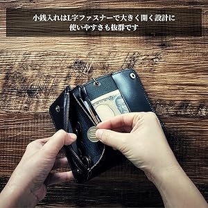 Amazon | トラッカーウォレット ミドル ミドルサイズ 本革 栃木レザー