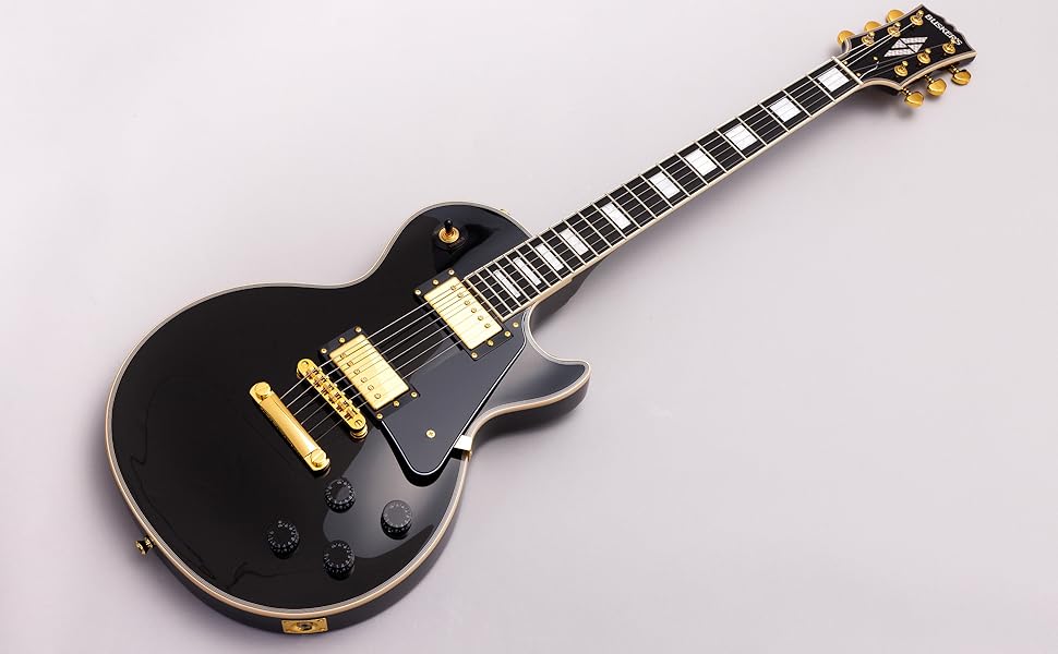 Amazon.co.jp: BUSKER'S BLC-500 BLK Les Paul Custom Stainless Fret