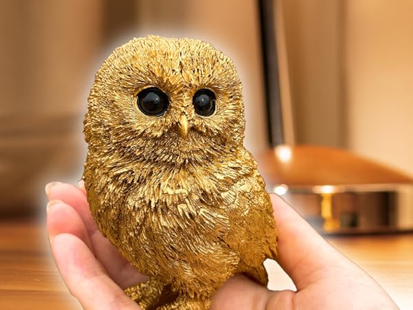 Amazon.com: 横浜わくわく館 Good Luck owl Decor Figurine Japanese