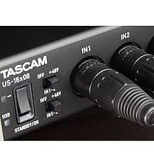 Amazon.co.jp: TASCAM オーディオMIDIインターフェース 16入力8出力 US