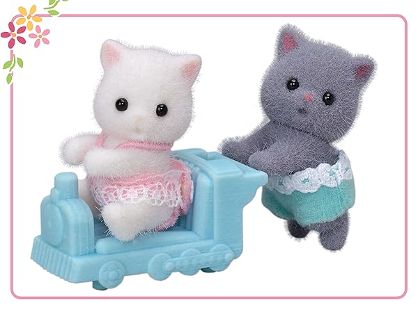 Amazon | シルバニアファミリー 人形 【 ペルシャネコのふたごちゃん