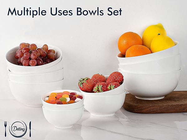 Amazon.com | DELLING Ultra-Strong 22 Ounce Soup Bowls, Cereal Bowl