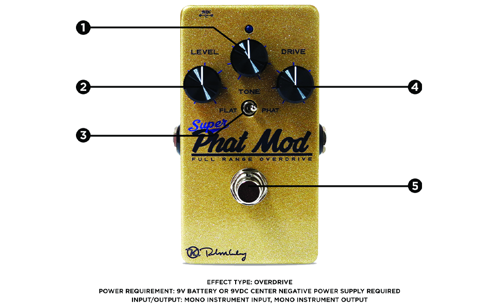 Amazon.com: Keeley Super Phat Mod Full Range Overdrive Pedal, Gold