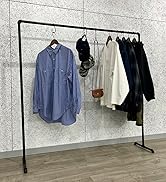Amazon｜FiDi ハンガーラック ガス管 アイアン 黒 パイプ