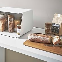 Amazon.co.jp: 山崎実業(Yamazaki) 蓋が外せる ブレッドケース