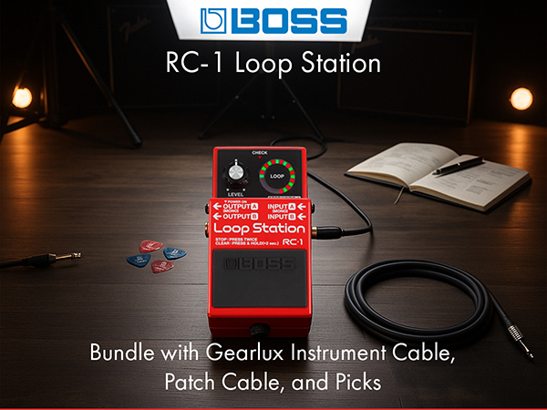Amazon.com: Boss RC-1 Loop Station Bundle with Gearlux Instrument