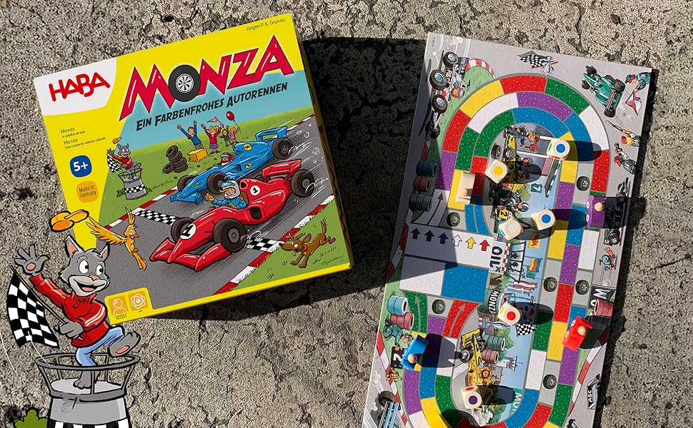 Amazon.com: HABA Monza - Car Racing Games & Beginner's Board Game