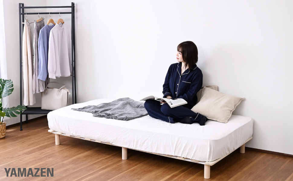 Amazon.co.jp: 山善(YAMAZEN) すのこベッド 脚の高さを変えられる