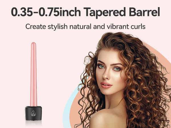 Amazon.com: Maxt 5-in-1 Interchangeable Curling Iron Wand Set with