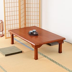 Amazon｜不二貿易 座卓 テーブル 折りたたみ 幅120×奥行75×高さ34cm