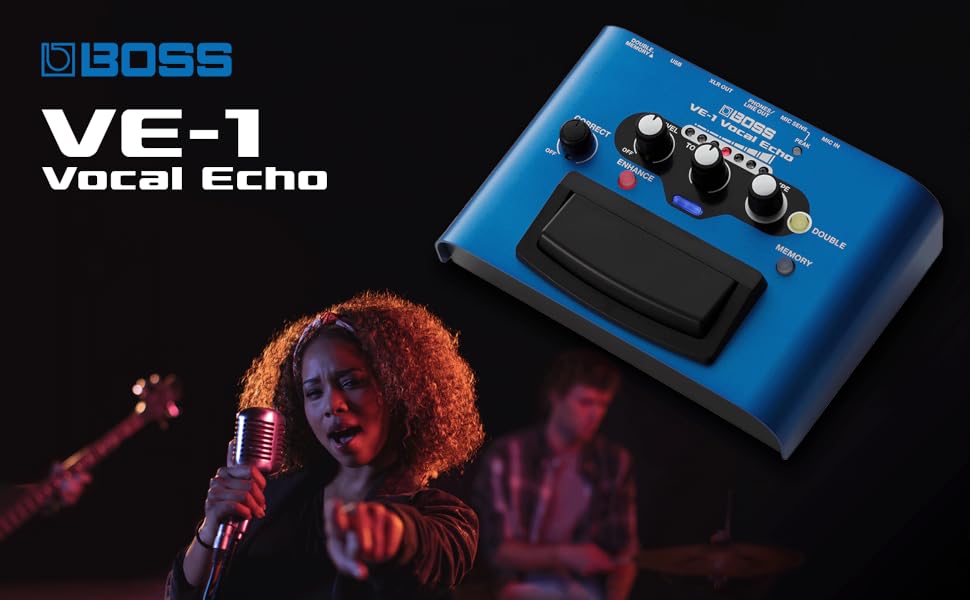 Amazon | BOSS ボス ボーカルエコー VE-1 電池/AC 電源の 2 電源方式