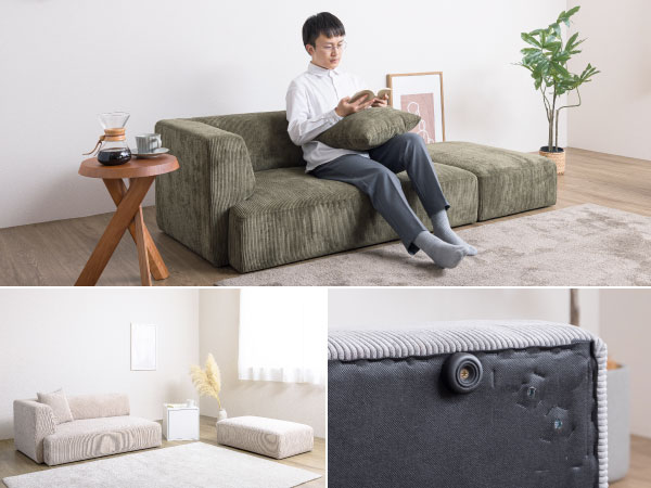 Amazon｜VENTOTA ソファ ソファー 2人掛け 2人用 1人掛け ローソファ