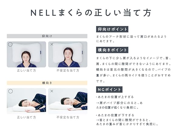 Amazon｜【公式】 NELL（ネル） まくら NELL グレー 120日間トライアル