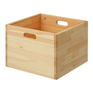 Amazon｜無印良品 パイン材収納BOXキャスター付き 幅35×奥行き35×高