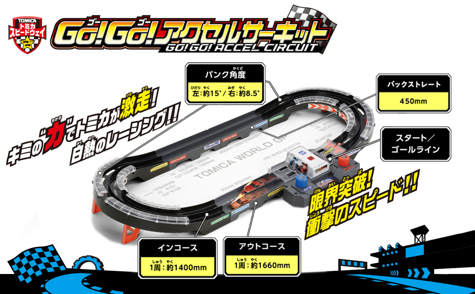 Amazon.co.jp: トミカ スピードウェイ GO!GO! アクセルサーキット