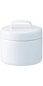 Amazon｜にちにち道具 琺瑯 保存容器 レクタングル キャニスター 米2kg