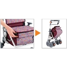 Amazon | 幸和製作所 カゴノアM シルバーカー ミドルタイプ レッド