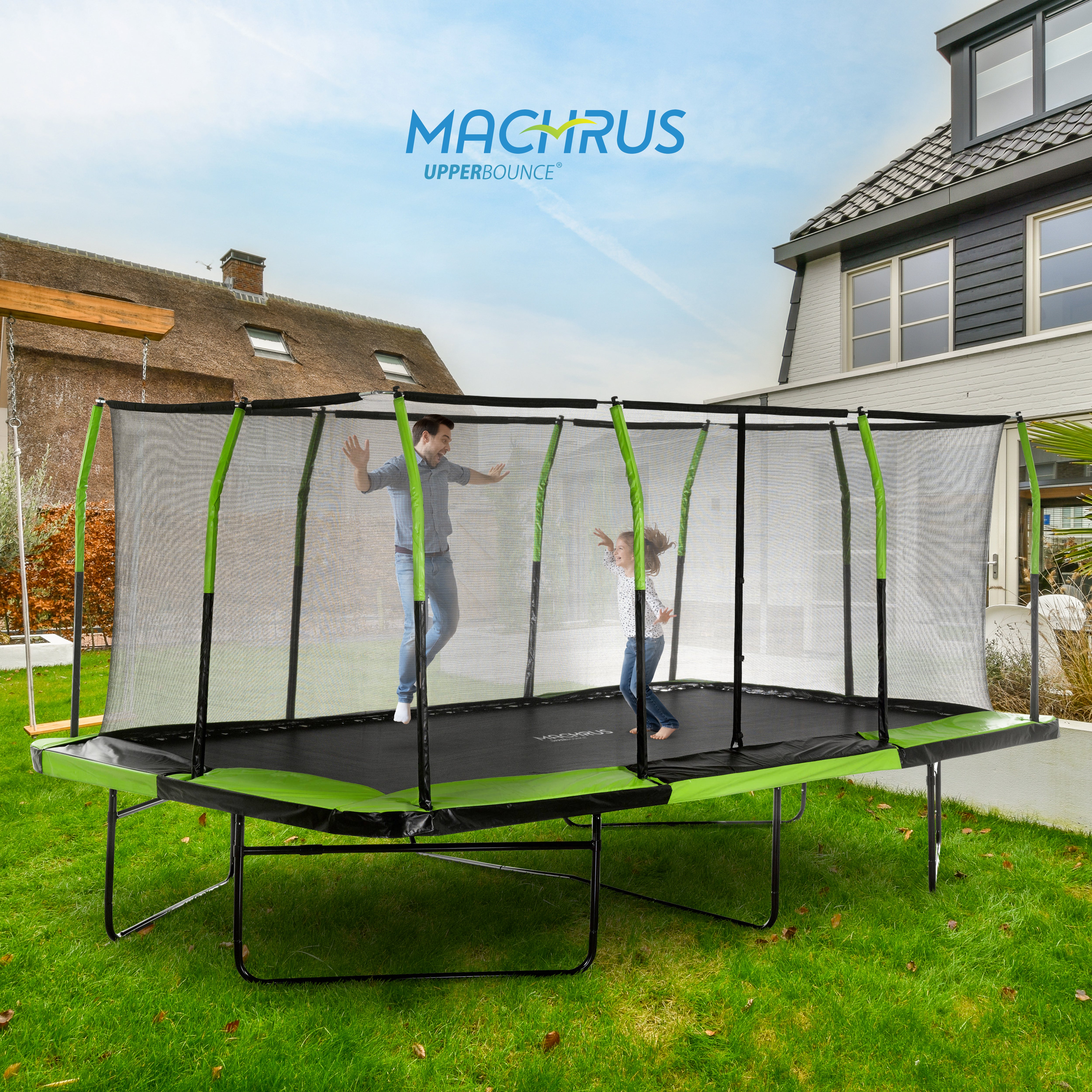 17-foot Rectangular Trampoline: Top Quality | Upper Bounce