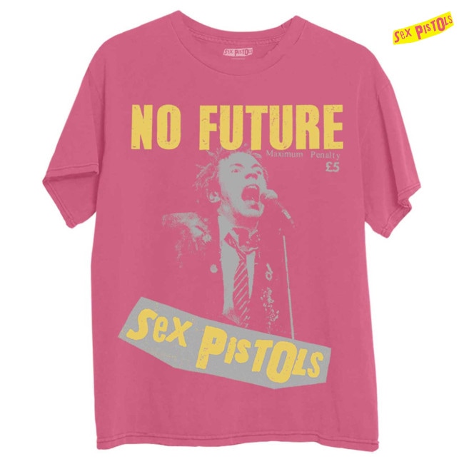 Sex Pistols / セックス・ピストルズ - NO FUTURE Tシャツ(ピンク