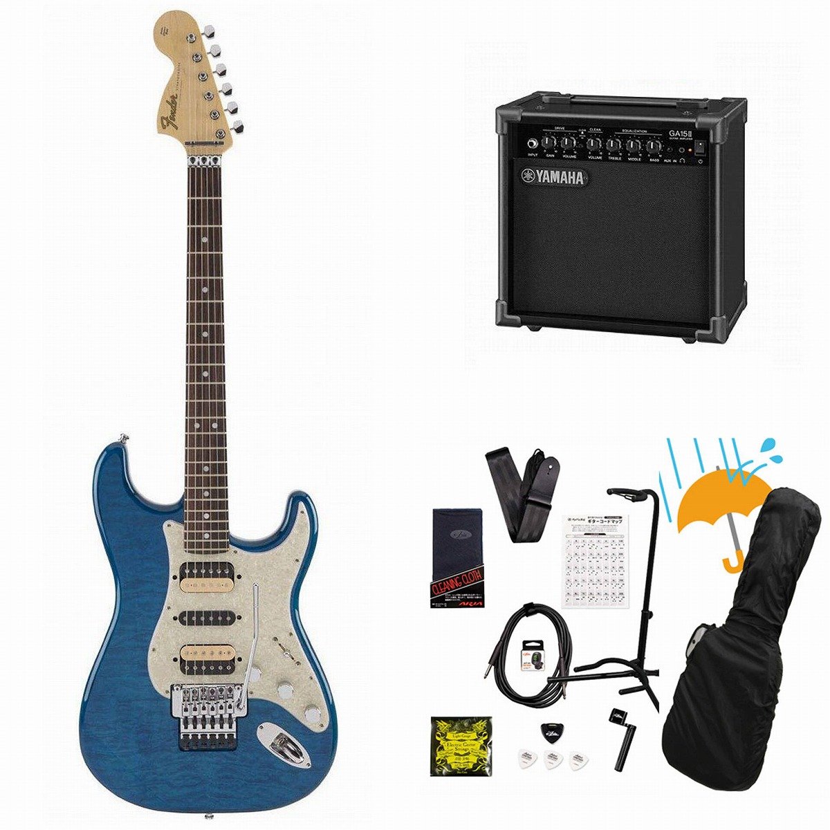 Fender / Michiya Haruhata Stratocaster Caribbean Blue Trans 春畑