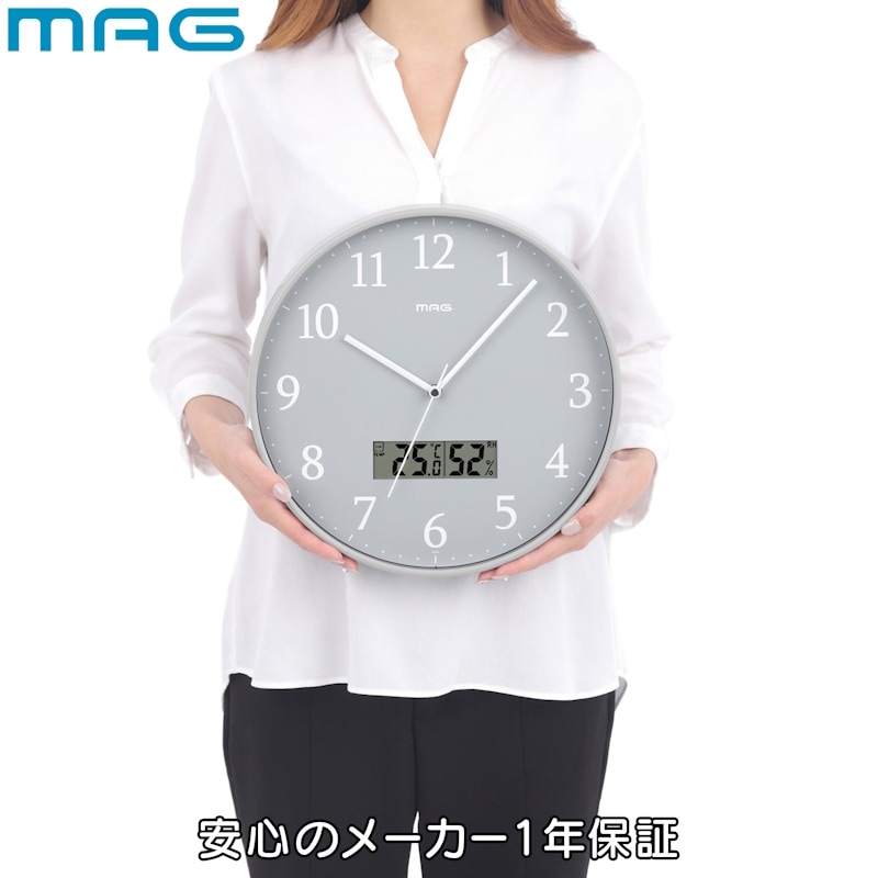 グリージョ 電波アナデジ掛時計 W-816 GY-Zの通販｜東京インテリア公式通販