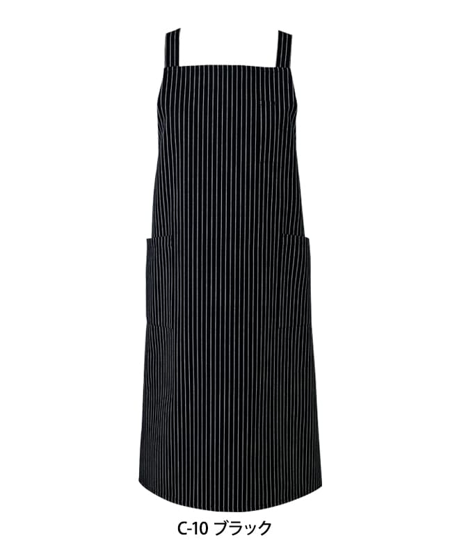 エプロン(ストライプ)[チトセ製品] T7932｜飲食店制服・フード